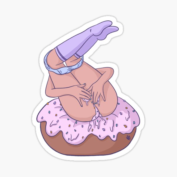 Beigne fourré à la crème Sticker