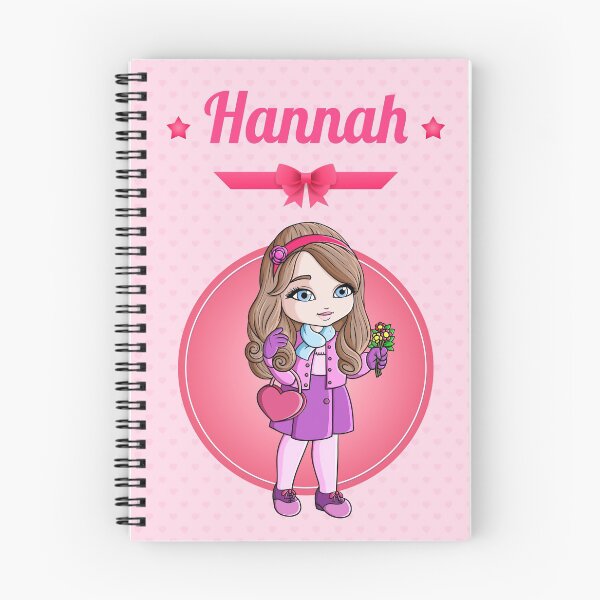 Item preview, Hannah - lovely girl Personalized Custom Name Birthday Gift idea for Girls and Women designed and sold by jijithedesigner.
