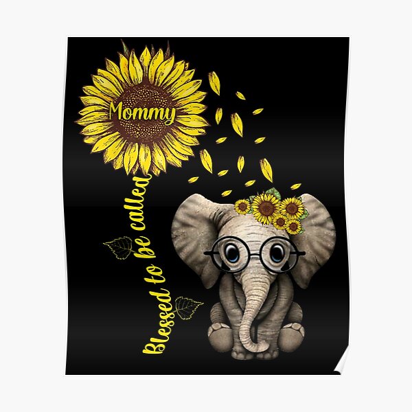 Download Mommy Elephant Posters Redbubble