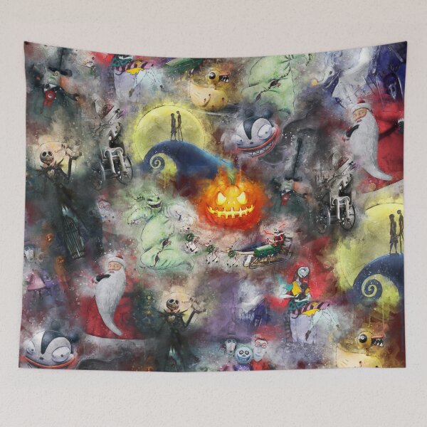 Item preview, Watercolor Nightmare Before Christmas designed and sold by Rainbows Galore.