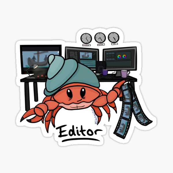 Item preview, Editor Crab designed and sold by Aoife Murray.