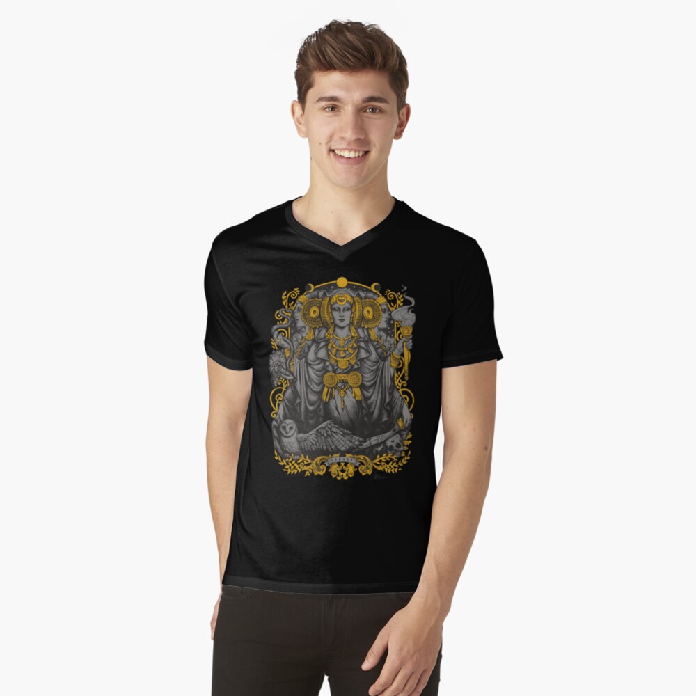 Item preview, V-Neck T-Shirt designed and sold by medusadollmaker.