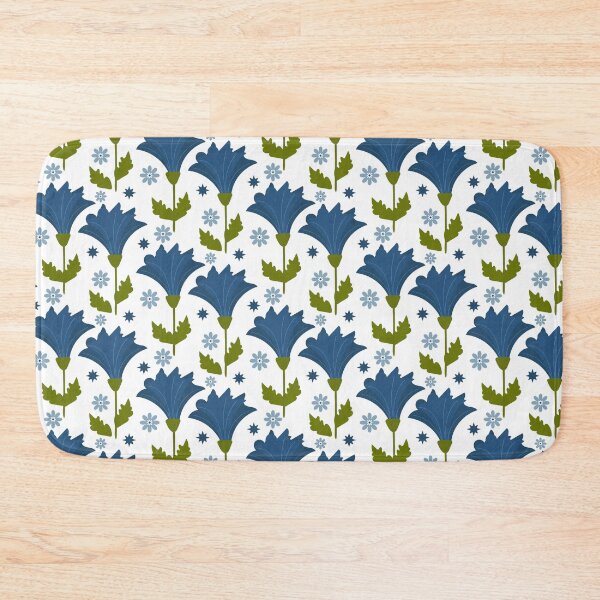 Item preview, Floral seamless pattern with blue bellflowers designed and sold by Victoria Riabov.