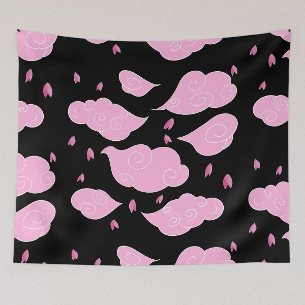 Item preview, Japanese pink wind clouds with cherry blossoms designed and sold by LufikamiDesign.