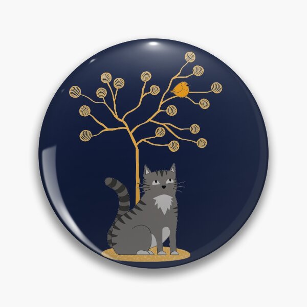 Item preview, Cat watching a bird in the tree designed and sold by TrueType.