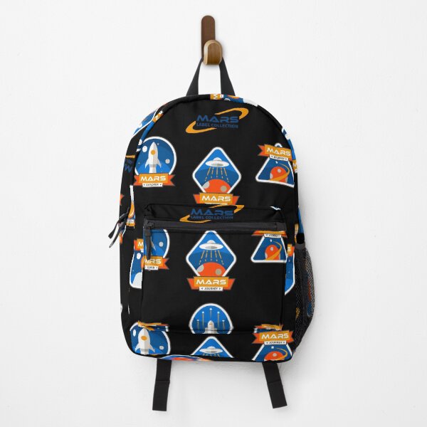 Item preview, Mission to Mars - 7 Sticker Pack - Orange and Blue designed and sold by NoMatterLab.