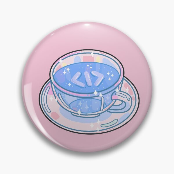 Item preview, Kawaii Coding Tea Cup | Blue designed and sold by thecodedose.