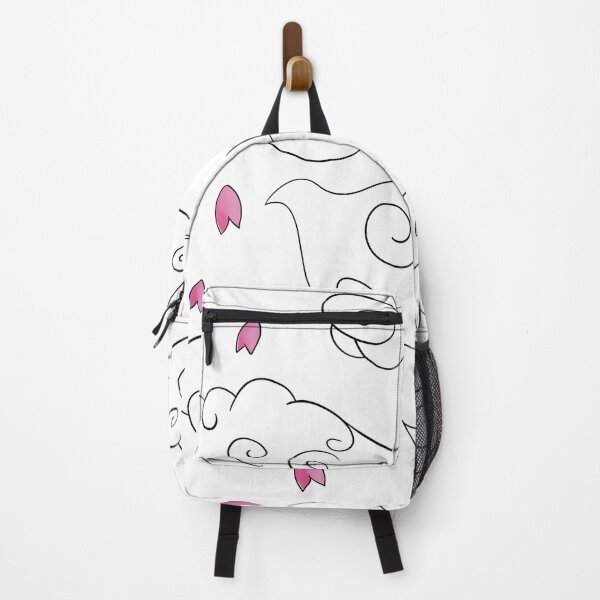Item preview, Japanese wind clouds in white with cherry blossoms designed and sold by LufikamiDesign.