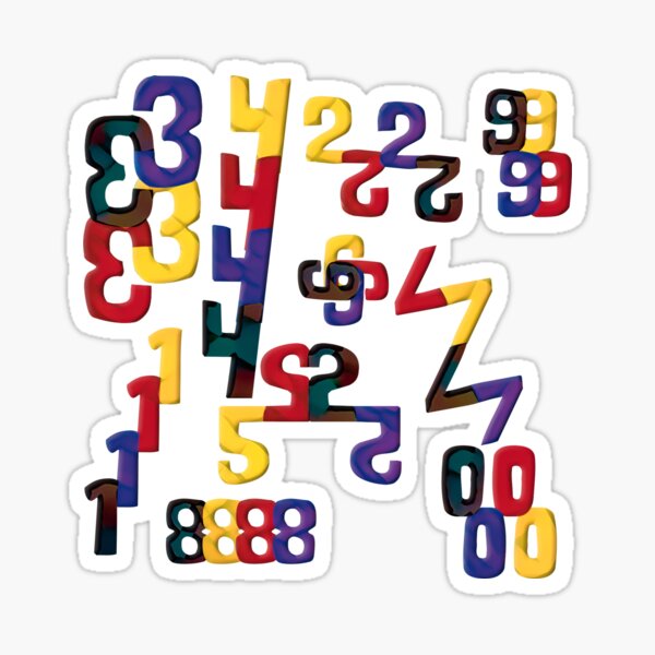 Numbers Stickers for Sale