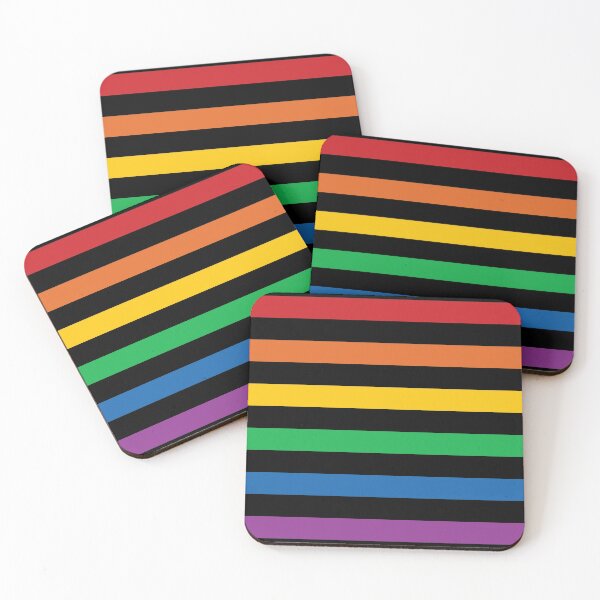 Item preview, Rainbow ROYGBV stripes lines designed and sold by BLMcreations.
