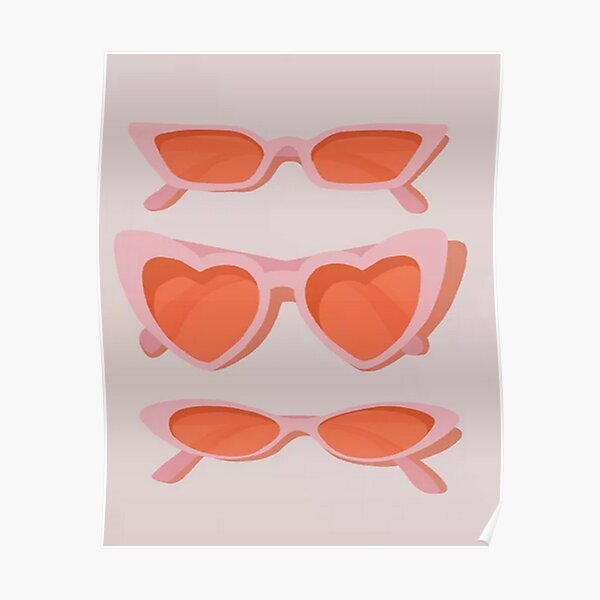 Rose Tinted Glasses Posters Redbubble