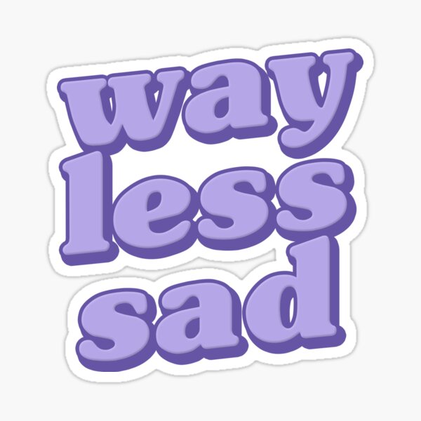 AJR Way Less Sad Purple Sticker