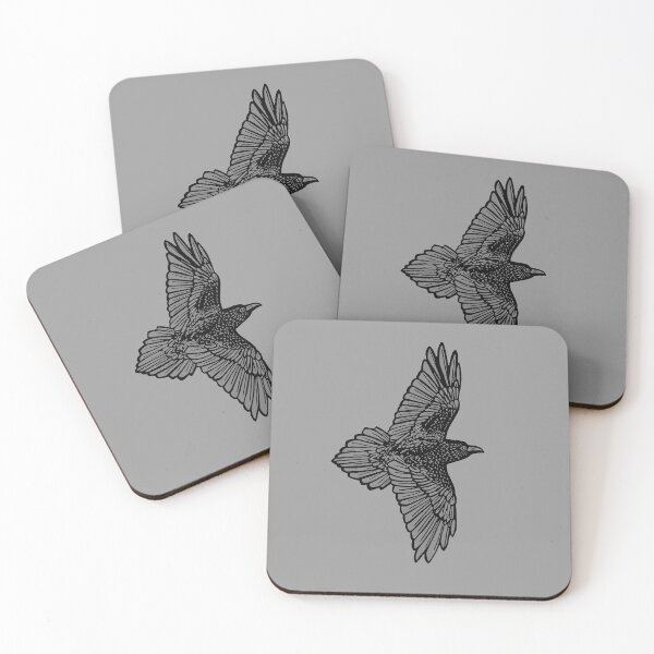Item preview, Raven in flight  designed and sold by InfosecGoose.