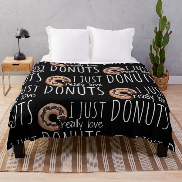 Item preview, I Just Really Love Donuts Chocolate Donut White Design designed and sold by SweetAndSpice.