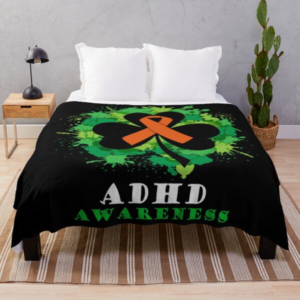 Item preview, Adhd Awareness ADHD Awareness Shamrock Ribbon Happy Patrick's Day designed and sold by juarezmurray840.