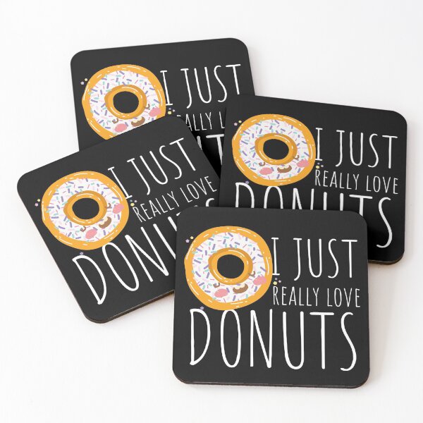 Item preview, I Just Really Love Donuts Sprinkle Donut White Design designed and sold by SweetAndSpice.