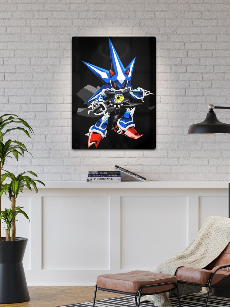 metal sonic, digital painting, expressionistic