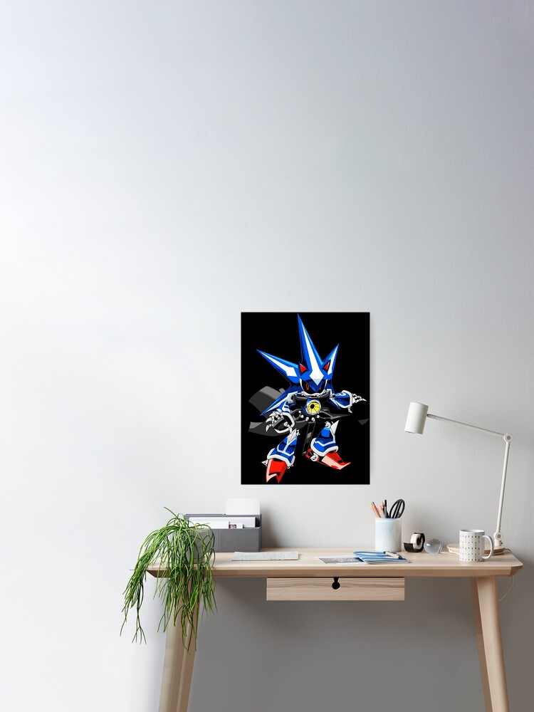 neo metal sonic art Metal Print for Sale by danielroy4