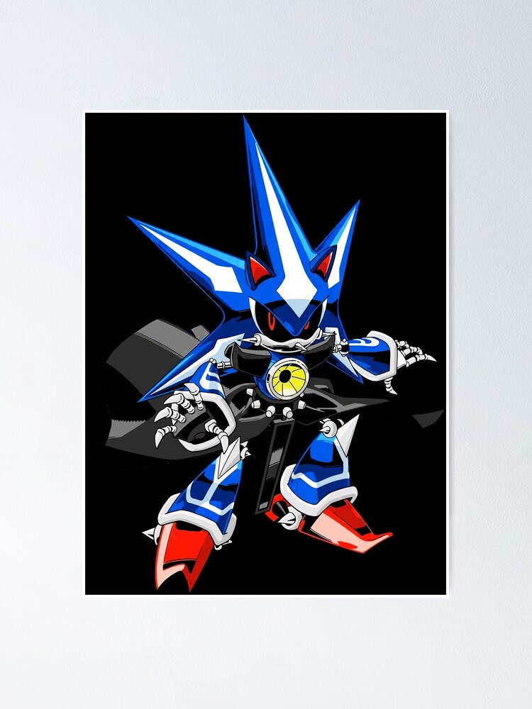 neo metal sonic art Sticker for Sale by danielroy4