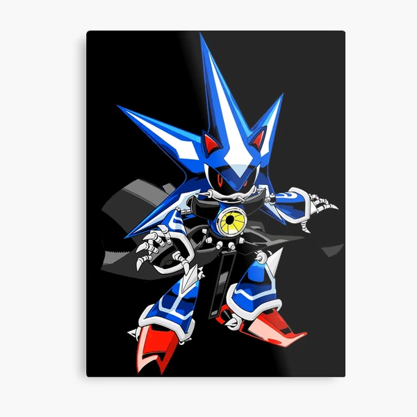 neo metal sonic art Metal Print for Sale by danielroy4