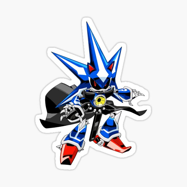 Neo Metal Sonic icon Sticker for Sale by DanielCostaart