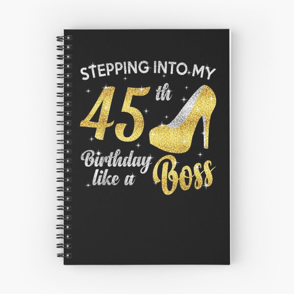 Item preview, Stepping Into My 45th Birthday Like A Boss Funny Birthday  designed and sold by servantdep.