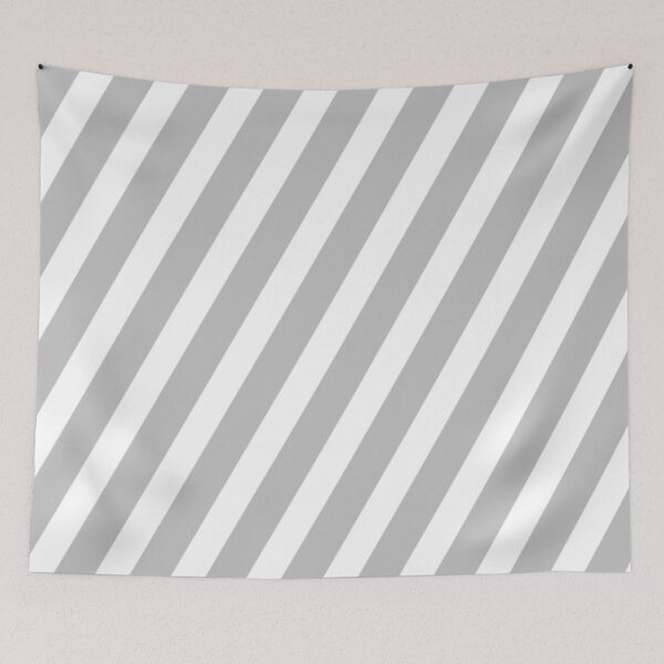 Item preview, Grey and White Striped designed and sold by TheWalnut.