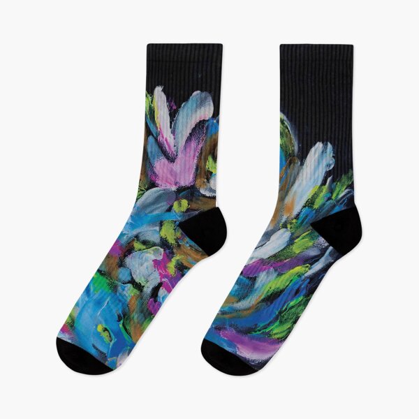 Item preview, Dancing Waves, abstract painting designed and sold by pineappledizajn.