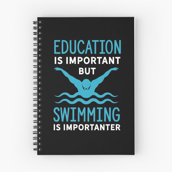 Item preview, education is important but swimming is importanter designed and sold by PRINTED ..