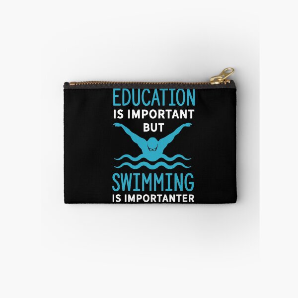 Item preview, education is important but swimming is importanter designed and sold by PRINTED ..