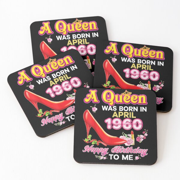 Item preview, A Queen Was Born In April 1960 61st Happy Birthday To Me  designed and sold by servantdep.
