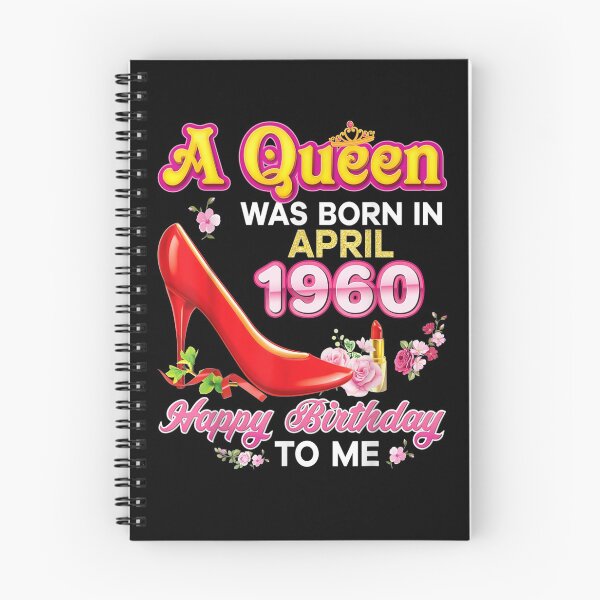 Item preview, A Queen Was Born In April 1960 61st Happy Birthday To Me  designed and sold by servantdep.