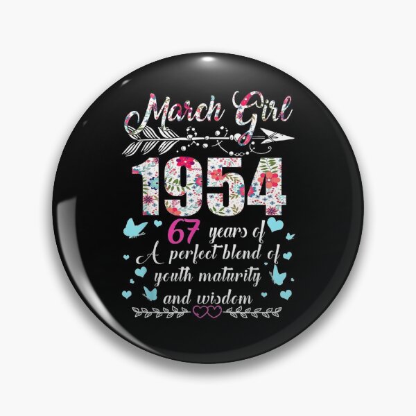 Item preview, March Girl 1954 T 67th Birthday Gift 67 Years Old  designed and sold by servantdep.