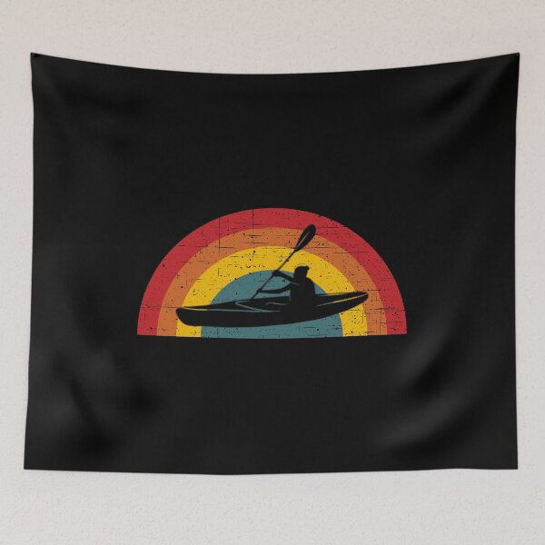 Item preview, Woman Kayaker - Vintage Half Circle designed and sold by HeatherPore.