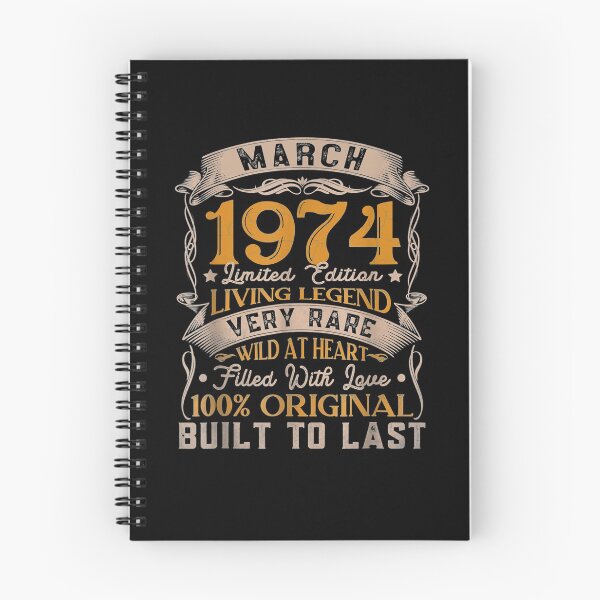 Item preview, 47th Birthday Gift 47 Years Old Retro Vintage March 1974  designed and sold by servantdep.