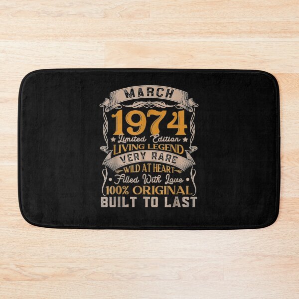 Item preview, 47th Birthday Gift 47 Years Old Retro Vintage March 1974  designed and sold by servantdep.