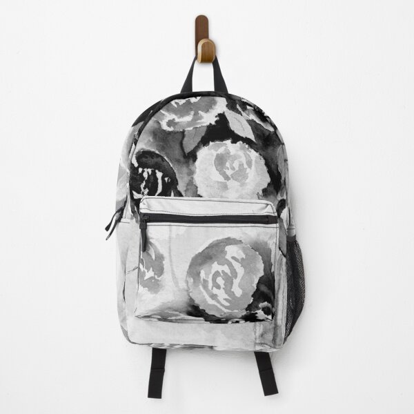 Item preview, Loose Roses Still Life in Black and White designed and sold by The Elderberry Blossom.