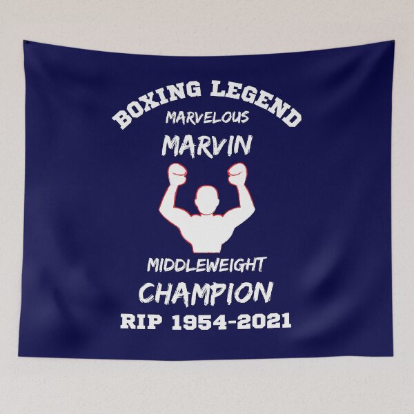 Item preview, RIP Marvelous Marvin Hagler Boxing Legend 1954-2021 designed and sold by WoodburyLake.