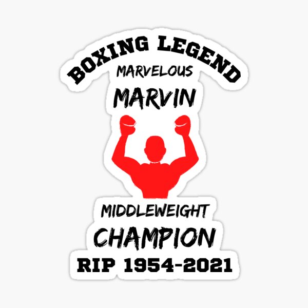 Artikel-Vorschau von RIP Marvelous Marvin Hagler Boxlegende 1954-2021, designt und verkauft von WoodburyLake.