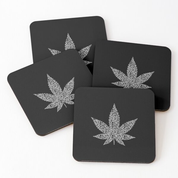 Artikelvorschau, Topfblatt, Cannabis, digitales Blatt, Weiß (2021-3-POT-2) entworfen und verkauft von NY-Prints-USA.