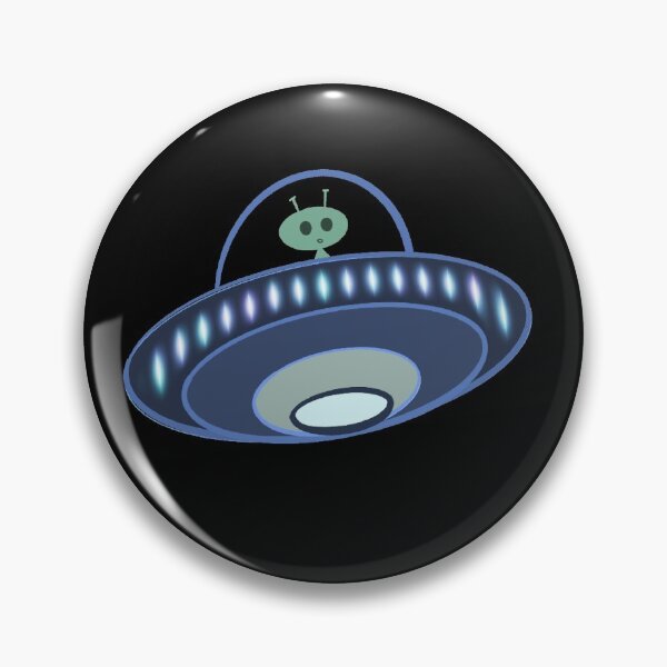 Item preview, Tumbling UFO and Alien - Cartoon (Blue Version) designed and sold by Cosmic-Ferret.