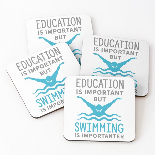 Item preview, education is important but swimming is importanter designed and sold by PRINTED ..