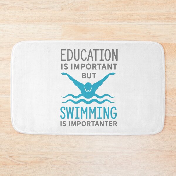 Item preview, education is important but swimming is importanter designed and sold by PRINTED ..