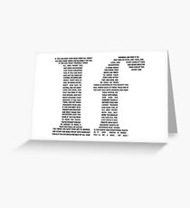 If poem | Black Greeting Card
