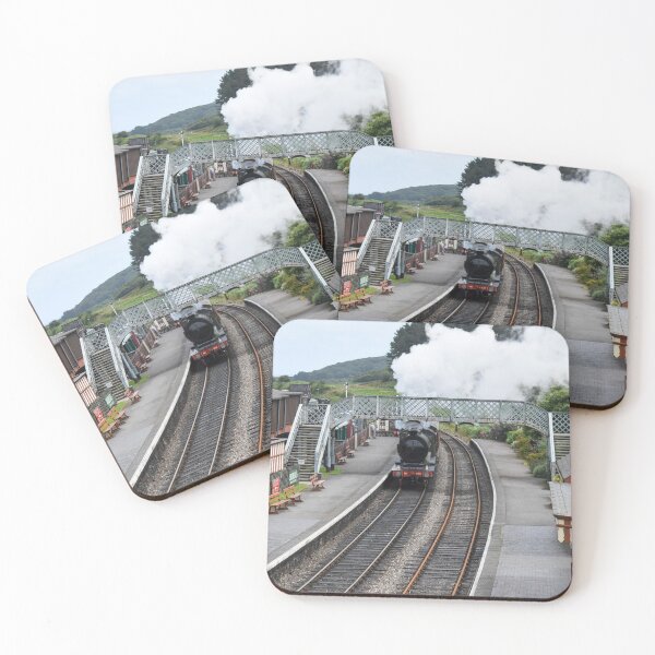 Item preview, Steam train approaching the station designed and sold by cdkphotos.
