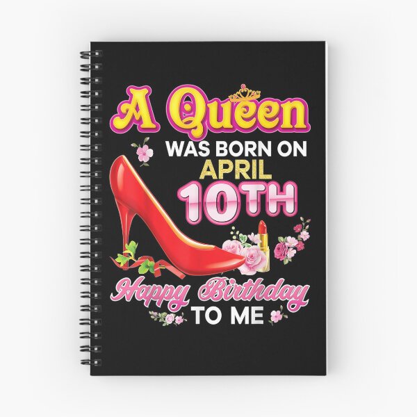 Item preview, A Queen Was Born On April 10 10th Happy Birthday To Me Pink  designed and sold by servantdep.