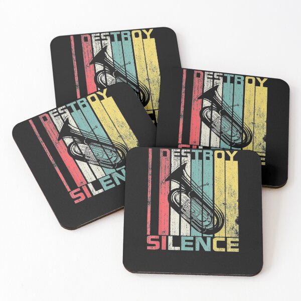 Item preview, Vintage Retro I Destroy Silence Funny Tuba Lover Tubist  designed and sold by servantdep.