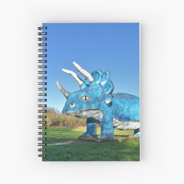 Triceratops at Peartree Bridge by Bill Billings Spiral Notebook