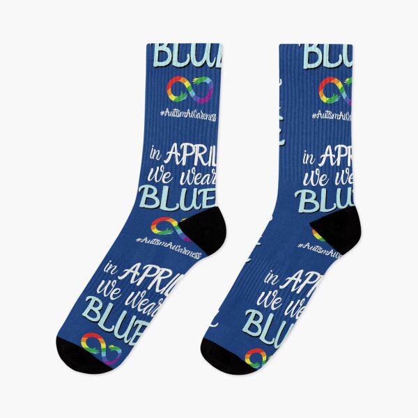 Item preview, In April We Wear Blue #AutismAwareness designed and sold by DocTeen.