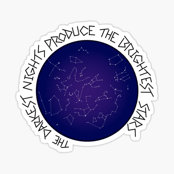 Darkest Nights Sticker